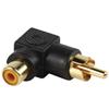 Adattatore RCA VALUELINE AC-054 IN PVC ANGOLATO 90° COLORE NERO